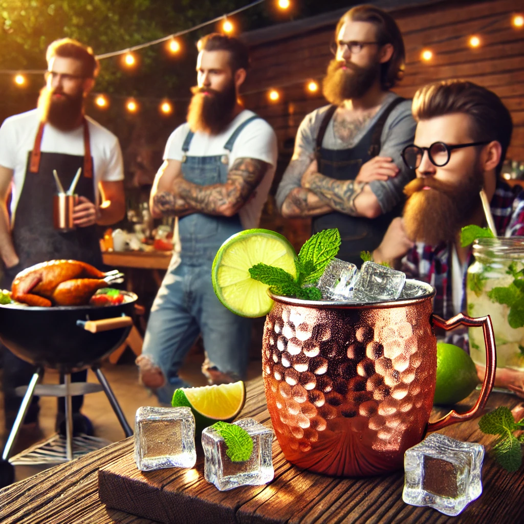 hipster bebendo moscow mules