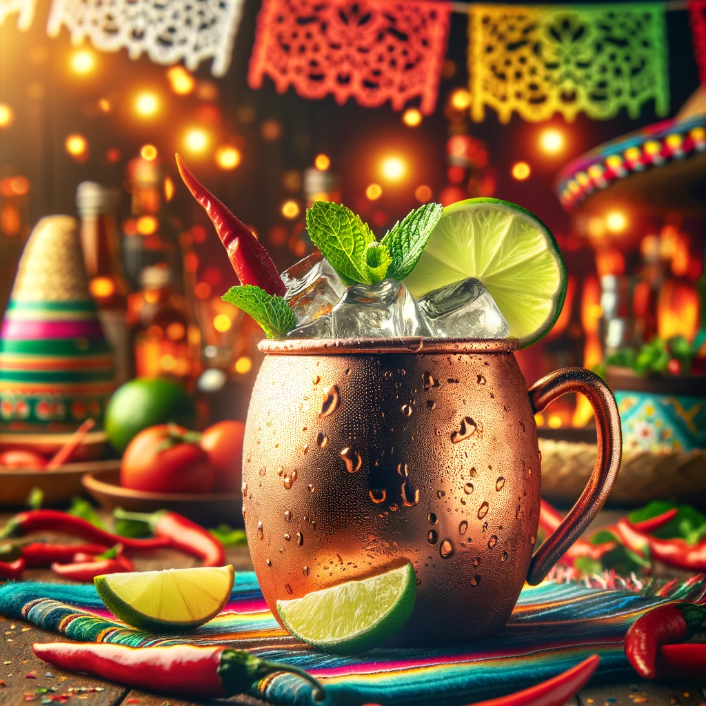 A refreshing Mexican Mule cocktail