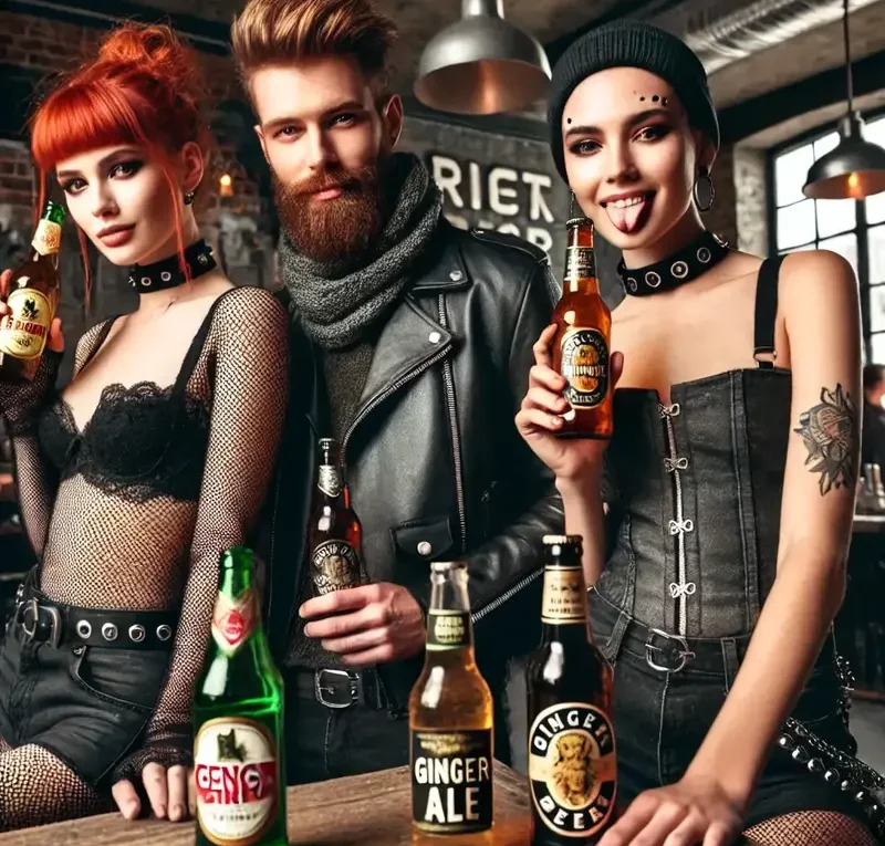 gengibirra, ginger ale e ginger beer