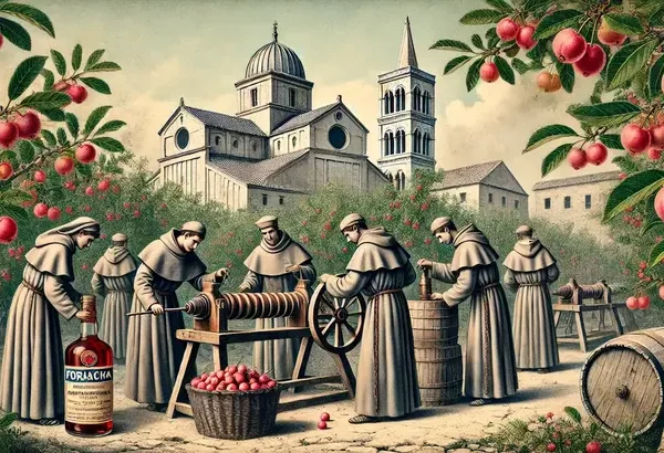 mongesem zadar monges dominicanos na cidade de Zadar começaram a destilar o suco das cerejas