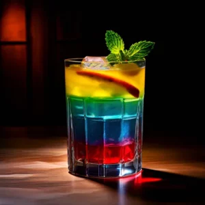 drink em camadas coloridas