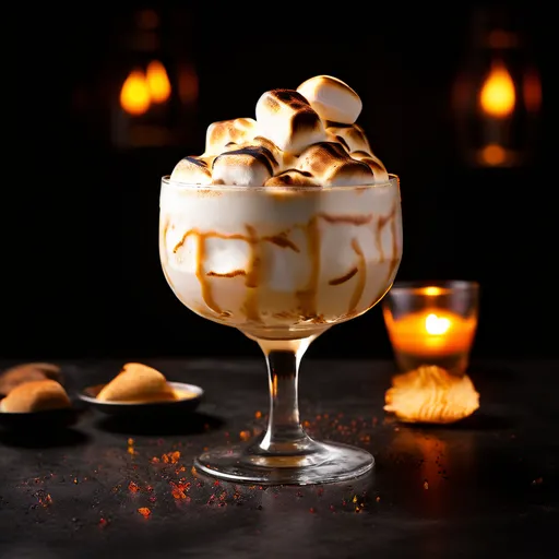 um_coquetel_decorado_com_Marshmallows_Tostados